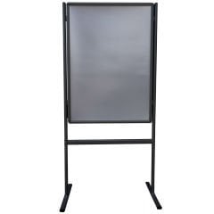 Siyah Alüminyum Ayaklı Poster ve Reklam Panosu – Açılır Kapak (İnfo Pano)