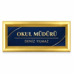 25mm Alüminyum Gold Gönye Kapı İsimliği