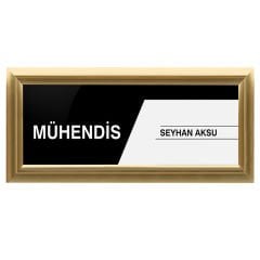 25mm Alüminyum Gold Gönye Kapı İsimliği