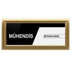 25mm Alüminyum Gold Gönye Kapı İsimliği