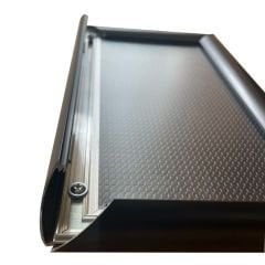 25mm Gönye Siyah Alüminyum Kapı İsimliği