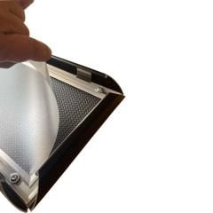 25mm Gönye Siyah Alüminyum Kapı İsimliği