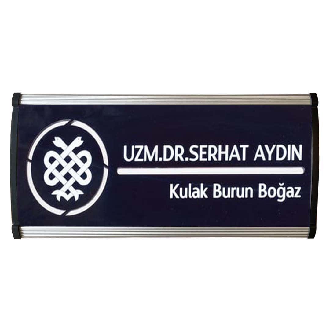 Modern Bombeli Alüminyum Kapı İsimliği