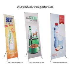 X Banner Reklam Standı Boyutu Ayarlanabilir Alüminyum Fuar Standı