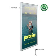 25 mm Ledbox Gönye Alüminyum Çerçeve Led Işıklı