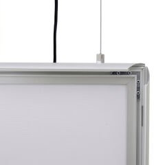 25 mm Ledbox Gönye Alüminyum Çerçeve Led Işıklı Çift Taraflı