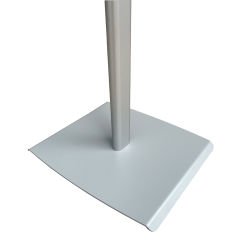 2xA4 Gri Renk Folder Tek Ayaklı Menü ve Bilgi Panosu Dosya Mekanizmalı Eloksal Gri