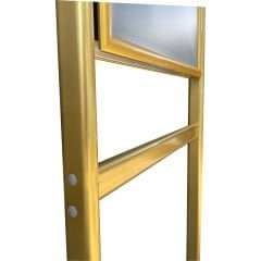 Gold Alüminyum Ayaklı Poster ve Reklam Panosu – Açılır Kapak (İnfo Pano)