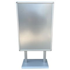 Sac MAKİ Eloksal Gri Çift Taraflı Reklam&Poster Panosu