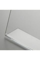 L Tipi Tek Taraflı Dikey Föylük - Masaüstü Pleksi Menü ve Fiyatlık