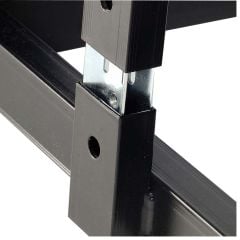 Eko Çift Katlı info Sürgülü Poster ve Afiş Panosu - Siyah Sürgülü Reklam Panosu