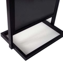 Eko Çift Katlı info Sürgülü Poster ve Afiş Panosu - Siyah Sürgülü Reklam Panosu