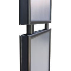 TwinBoard Siyah 50x70 Çift Taraflı Reklam & Poster Panosu - Ayaklı Afiş Panosu