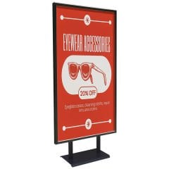 Huge XL Çift Taraflı Reklam & Poster Panosu 70x140 cm  - Ayaklı Reklam Panosu