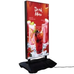 GLOWIX Işıklı Tekstil Baskı Reklam ve Poster Panosu - Su Tabanlı Yaylı Led Pano