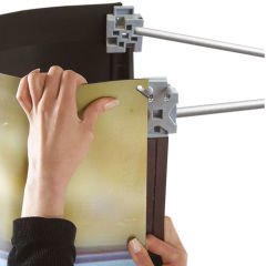 Pop-Up Örümcek Stand 3x5 Panel Oval – Taşınabilir Fuar ve Tanıtım Standı