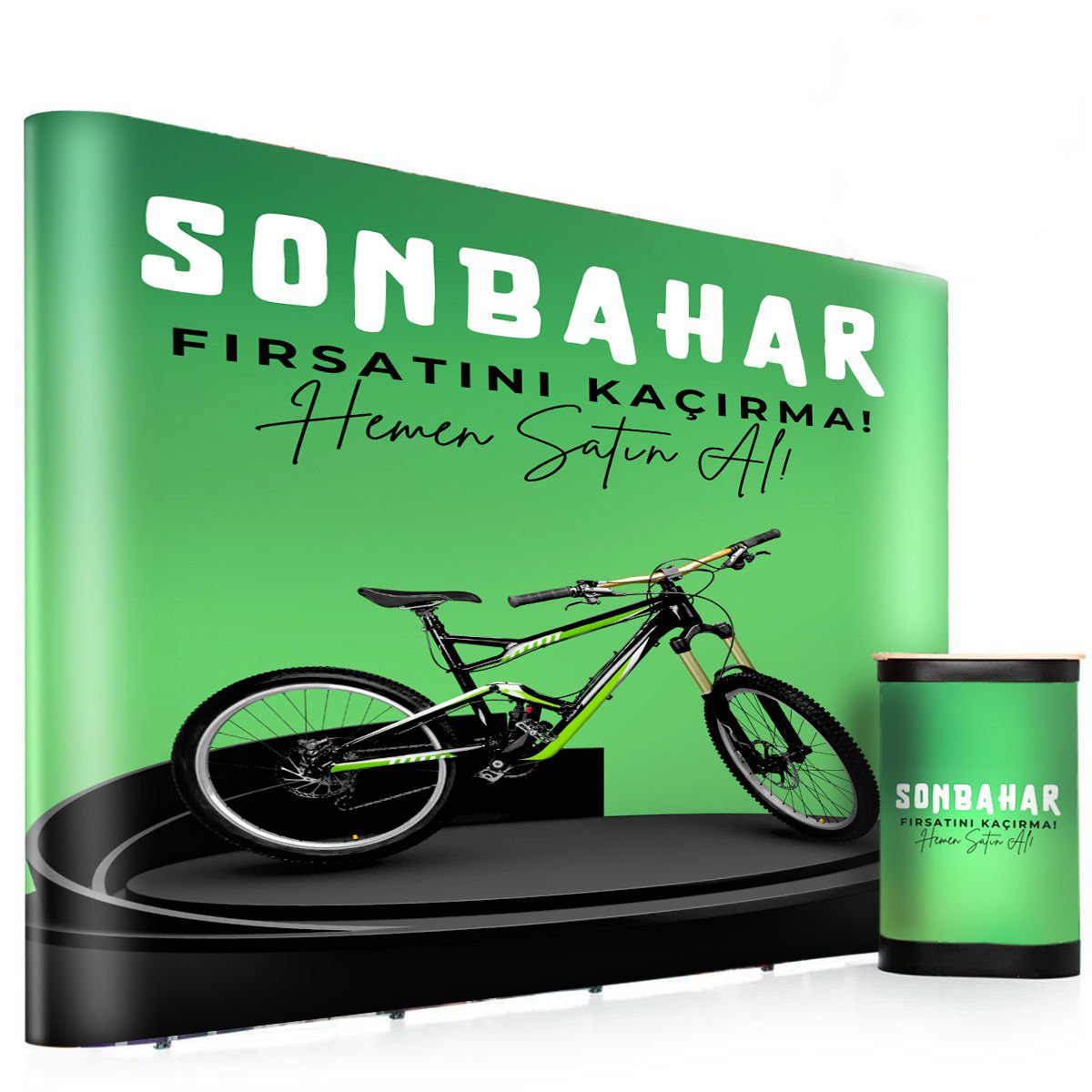 Pop-Up Örümcek Stand 3x4 Panel Düz – Taşınabilir Fuar ve Tanıtım Standı