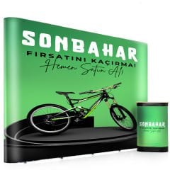 Pop-Up Örümcek Stand 3x4 Panel Düz – Taşınabilir Fuar ve Tanıtım Standı